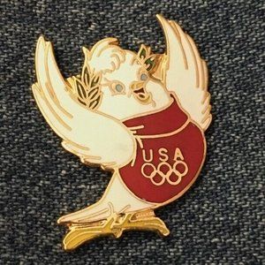 1988 Seoul Olympic Pin ~ Dove ~ Scooter ~ #3 of 4 ~ Hanna-Barbera ~ Olympikids
